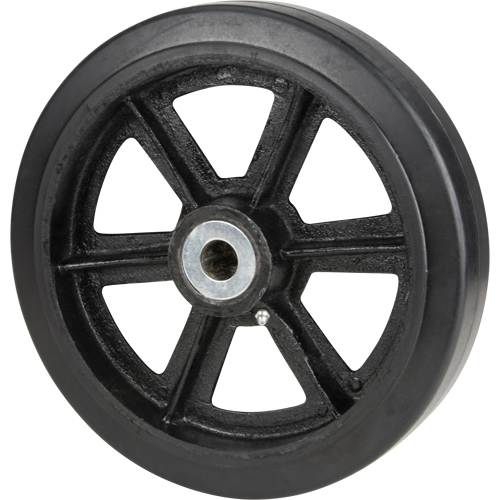 Roulettes en caoutchouc moul&eacute;, 6" (152,4 mm) dia. x 2" (50,8 mm) la, Capacit&eacute; de 500 lb (226,796 kg) Pronet Distribution