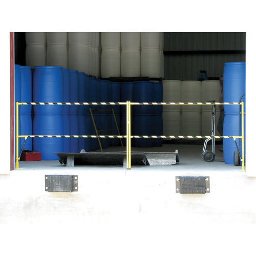 Barri&egrave;re &agrave; bascule de s&eacute;curit&eacute;, 10' lo x 42-5/8" ha, 159" &eacute;lev&eacute;e, Jaune Pronet Distribution