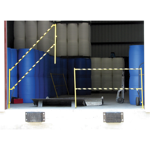 Barri&egrave;re &agrave; bascule de s&eacute;curit&eacute;, 10' lo x 42-5/8" ha, 159" &eacute;lev&eacute;e, Jaune Pronet Distribution
