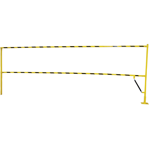 Barri&egrave;re &agrave; bascule de s&eacute;curit&eacute;, 10' lo x 42-5/8" ha, 159" &eacute;lev&eacute;e, Jaune Pronet Distribution