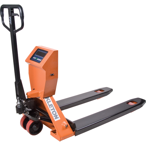 Digital Scale Pallet Trucks, 44.5" L x 27" W, 4400 lbs. Cap. Pronet Distribution