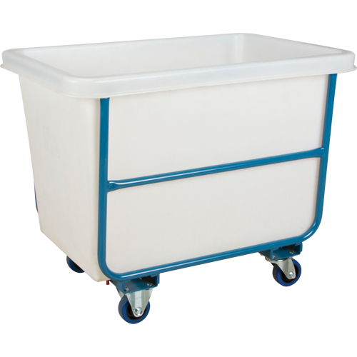 Chariot-caisse en &agrave; parois effil&eacute;es, Poly&eacute;thyl&egrave;ne blanc, 39" lo x 27" la x 31" h, Volume 12 pi³, Capacit&eacute; 1000 lb Pronet Distribution