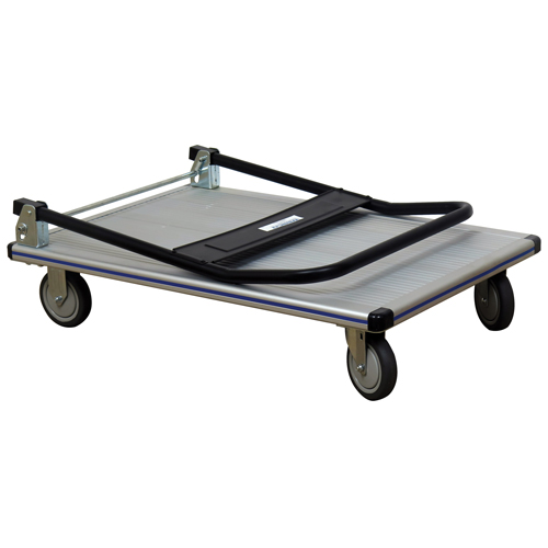 Chariot &agrave; plateforme avec poign&eacute;e pliante, Aluminium, 550 lb, 35-1/2" lo x 24" la, Hauteur 35-1/2" Pronet Distribution