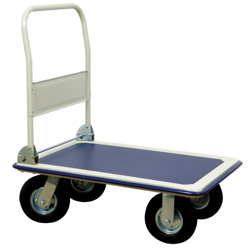Chariot &agrave; plateforme avec poign&eacute;e pliante, Acier, 660 lb, 35" lo x 23" la, Hauteur 43,5" Pronet Distribution