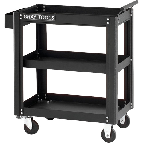 Chariot utilitaire, 19-1/4" lo x 27-1/2" la x 32-3/4" h, Gris Pronet Distribution