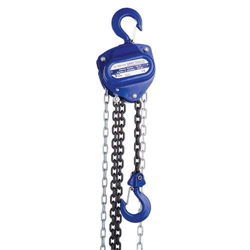 Chain Hoist, 10' Lift, 3000 lbs. (1.5 tons) Capacity, Load Chain Grade 80 Chain Pronet Distribution