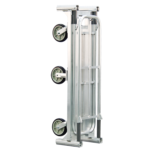 Chariot de livraison en vrac pliant en aluminium U-Boat, 18" la x 61" lo, 1200 lb cap, Roues Polyur&eacute;thane Pronet Distribution