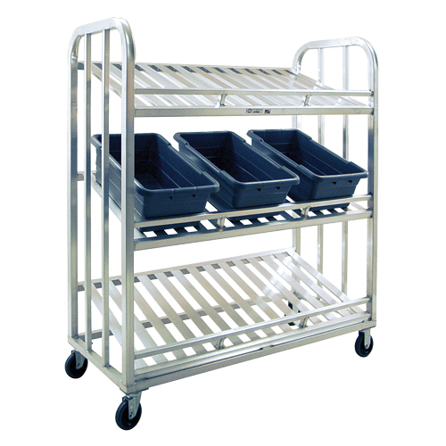 Picking Cart, 3 Tiers, 59" W x 67-1/2" H x 26" D, 1000 lbs. Capacity Pronet Distribution