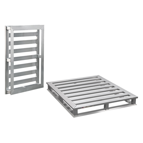 Palette &agrave; cadre tubulaire en aluminium 4 c&ocirc;t&eacute;s Pronet Distribution