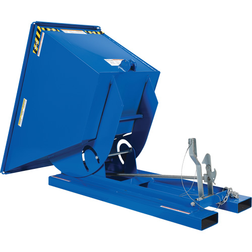 Self-Dumping Hopper, Steel, 3/4 cu.yd., Blue Pronet Distribution