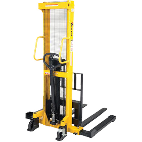 Manual Hydraulic Stacker, Hand Pump Operated, 2000 lbs. Capacity, 35" Max Lift Pronet Distribution