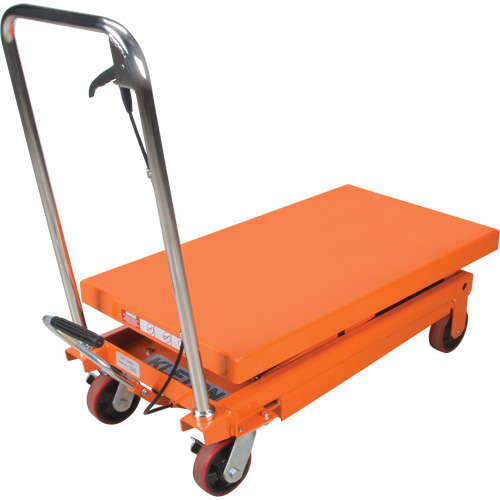 Table &eacute;l&eacute;vatrice &agrave; ciseaux hydraulique, 35-3/4" lo x 19-3/4" la, Acier, Capacit&eacute; 770 lb Pronet Distribution