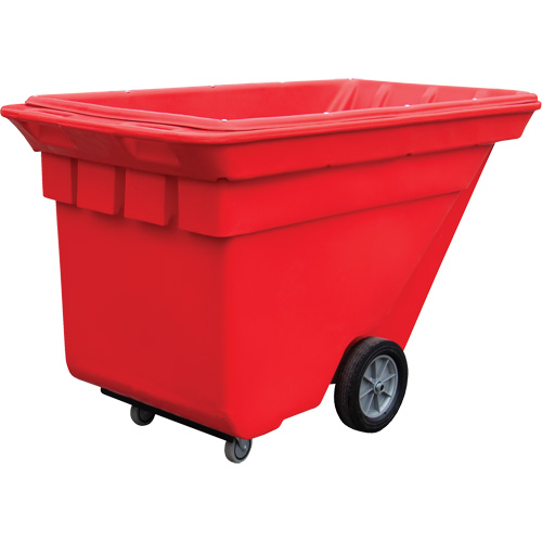 Chariot basculeur Techtruck, Poly&eacute;thyl&egrave;ne, 5/8 vg³, Capacit&eacute; de charge de 1000 lb Pronet Distribution