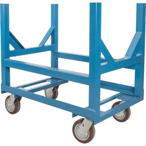 Chariot &agrave; berceaux pour tuyaux et barres, 24" lo x 24" la x 34" h, Capacit&eacute; de 2500 lb, Roue Polyur&eacute;thane Pronet Distribution