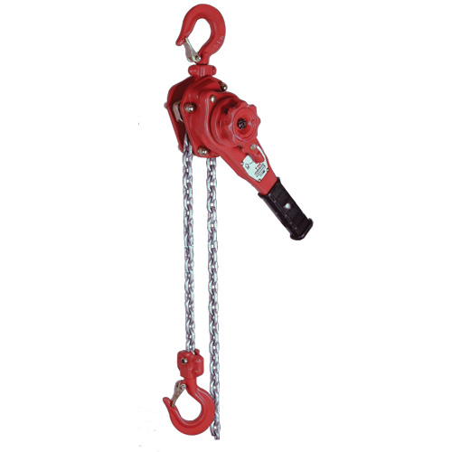 Palan &agrave; levier extr&ecirc;mement l&eacute;ger de la s&eacute;rie VQ, Lev&eacute;e 10', Cabacit&eacute; 2300 lb (1,6 tonne), Chaîne en Zinc Pronet Distribution