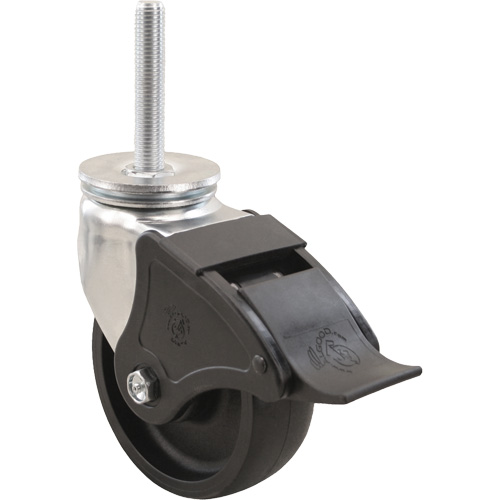 Roulette Emaxx RollX, Pivotant avec frein, Diam&egrave;tre 8" (203,2 mm), Capacit&eacute; 1200 lb (544,3 kg) Pronet Distribution