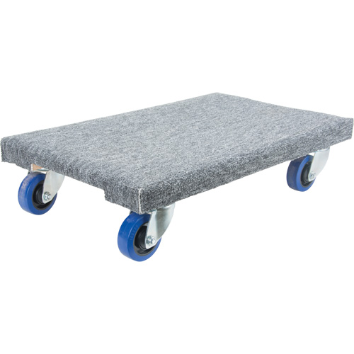 Heavy-Duty Solid Wood Dollies, Rubber Wheels, 1400 lbs. Capacity, 18" W x 24" D x 7" H Pronet Distribution