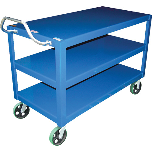 Ergo-Handle Cart, 4000 lbs. Capacity, Steel, 24-1/2" W x 41" H x 54-7/8" D, Lip Down Pronet Distribution