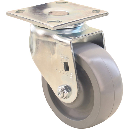 Roulette Max9, Pivotant, 5" (127 mm), Gris-WOW Envirothane, 1000 lb (453,6 kg) Pronet Distribution