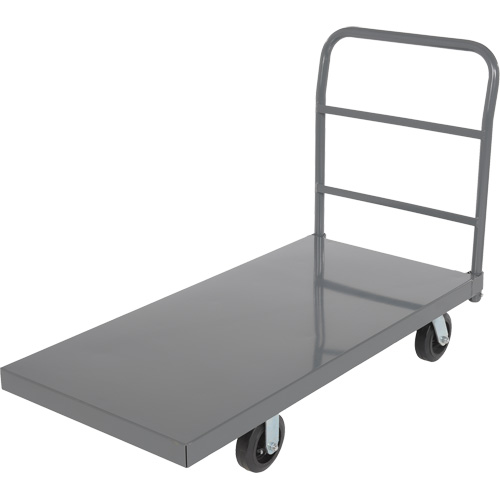 Chariot &agrave; plateforme, 48" lo x 24" la x Capacit&eacute; 2000 lb, Roues en Caoutchouc Pronet Distribution
