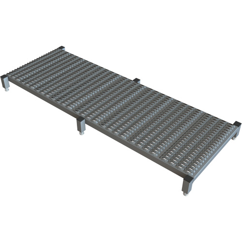 Plateforme de travail en une &eacute;tape &agrave; hauteur r&eacute;glable, 24" la x 71" pr, Capacit&eacute; de 800 lb, Enti&egrave;rement soud&eacute; Pronet Distribution