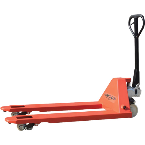 Transpalette de s&eacute;rie lourde Eco, Acier, 45" lo x 21,6" la, Capacit&eacute; 11000 lb Pronet Distribution