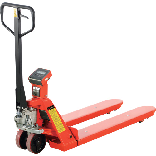 Eco Weigh-Scale Pallet Truck with Thermal Printer, 48" L x 27" W, 4400 lbs. Cap. Pronet Distribution