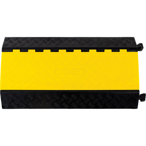 Powerhouse Heavy-Duty Straight Cable Protector, 3 Channels, 36" L x 19.75" W x 3" H Pronet Distribution