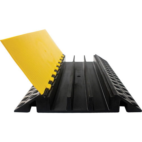 Powerhouse Heavy-Duty Straight Cable Protector, 3 Channels, 36" L x 19.75" W x 3" H Pronet Distribution