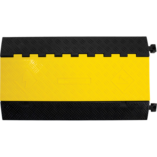Powerhouse Medium-Duty Straight Cable Protector, 5 Channels, 36" L x 19.63" W x 2.25" H Pronet Distribution
