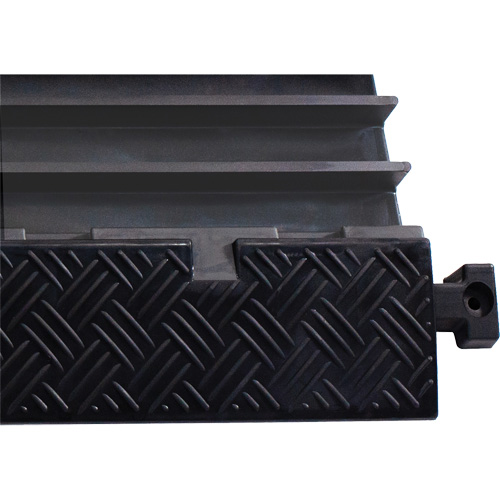 Powerhouse Medium-Duty Straight Cable Protector, 5 Channels, 36" L x 19.63" W x 2.25" H Pronet Distribution