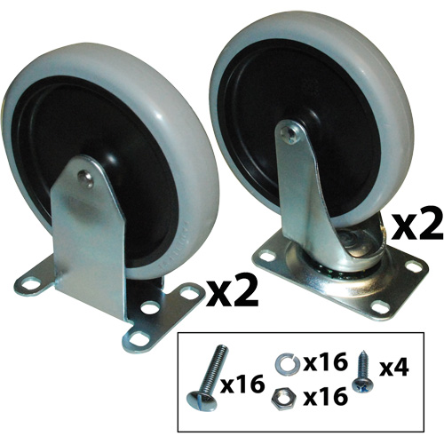 Ensemble de roulettes pour chariot utilitaire Pronet Distribution