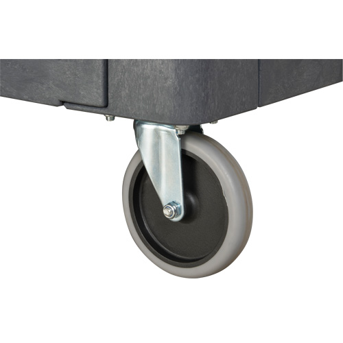 Flat-Shelf Utility Service Cart, 2 Tiers, 25-1/4" x 32-1/4" x 44", 550 lbs. Capacity Pronet Distribution