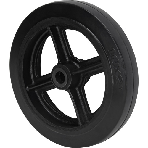 Roue en caoutchouc moul&eacute;, 10" (254 mm) dia. x 2" (50,8 mm) la, Capacit&eacute; de 948 lb (430 kg) Pronet Distribution