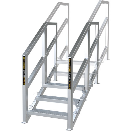 Escalier Smartstairs t&eacute;lescopique &agrave; 3-5 marches en aluminium Pronet Distribution
