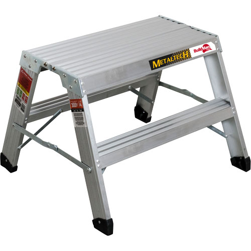 Portable Work-Stand Saw Horse, Aluminum Frame, 12-1/4" D x 24" H Pronet Distribution
