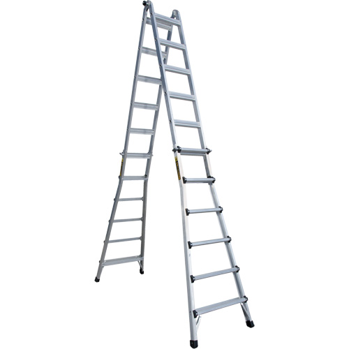 Telescoping Multi-Position Ladder, Aluminum, 300 lbs. Pronet Distribution