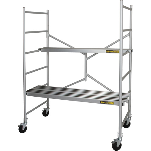 Portable Alu Series Scaffold, Aluminum Frame, 29" D x 72" H Pronet Distribution