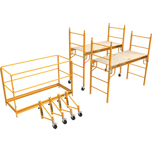 Complete 12' Drywall Baker Scaffold Tower Set, 58-1/2" D x 183" H Pronet Distribution