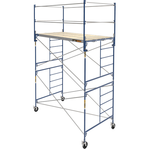 Tour d'&eacute;chafaudage compl&egrave;te avec roulettes, 66-2/10" p x 177-1/2" h Pronet Distribution