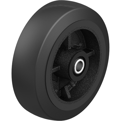 Roue en caoutchouc noir sur noyau en fonte noir, 12" (304,8 mm) dia. x 2-1/2" (64 mm) la, Capacit&eacute; de 396,8 lb (180 kg) Pronet Distribution