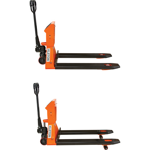 Digital Scale Pallet Truck, 44.5" L x 27.75" W, 4400 lbs. Cap. Pronet Distribution