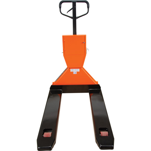 Digital Scale Pallet Truck, 44.5" L x 27.75" W, 4400 lbs. Cap. Pronet Distribution