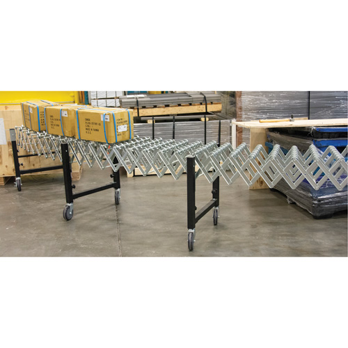 Expandable Conveyor, 23" W x 24' L, 200 lbs. per lin. ft. Capacity Pronet Distribution