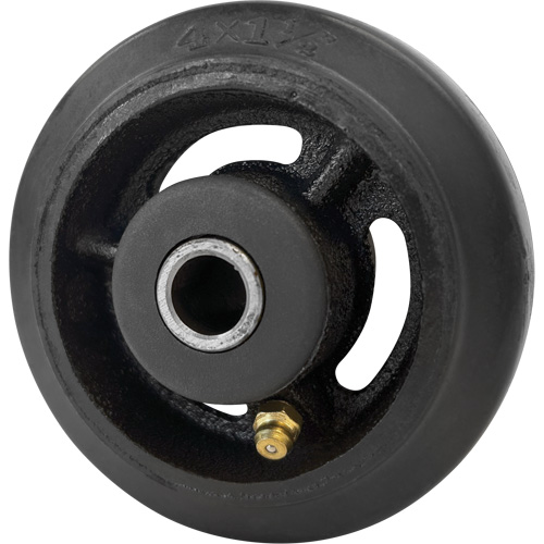 Roue en caoutchouc moul&eacute;, 4" (102 mm) dia. x 1-1/2" (38 mm) la, Capacit&eacute; de 350 lb (158 kg) Pronet Distribution