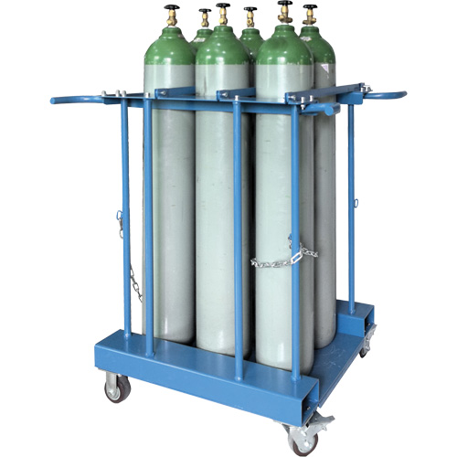 Support de rangement pour 6 cylindres pour chariot &eacute;l&eacute;vateur Pronet Distribution