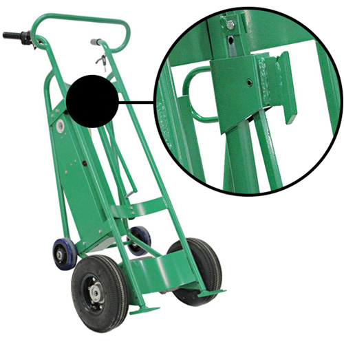 Powered Drum Hand Truck with Pneumatic Wheels Pronet Distribution