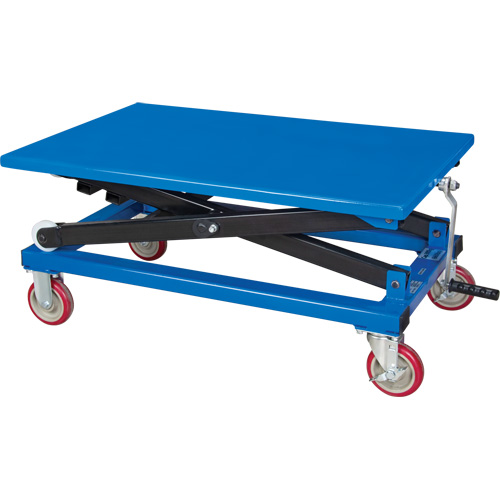 Table &eacute;l&eacute;vatrice manuelle &agrave; ciseaux, 37-3/8" lo x 23-5/8" la, Acier, Capacit&eacute; 660 lb Pronet Distribution