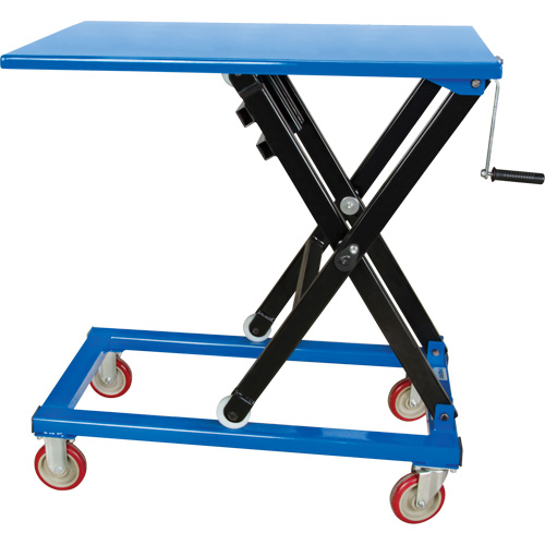 Table &eacute;l&eacute;vatrice manuelle &agrave; ciseaux, 37-3/8" lo x 23-5/8" la, Acier, Capacit&eacute; 660 lb Pronet Distribution