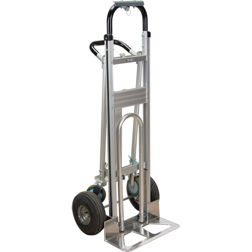 3-in-1 Convertible Hand Truck, Aluminum, 600 lbs. Capacity Pronet Distribution
